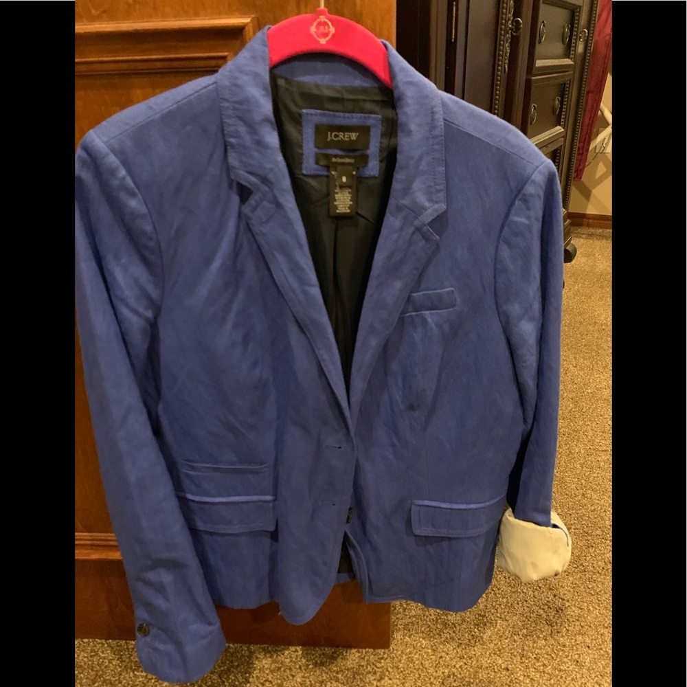 J Crew Blue linen jacket